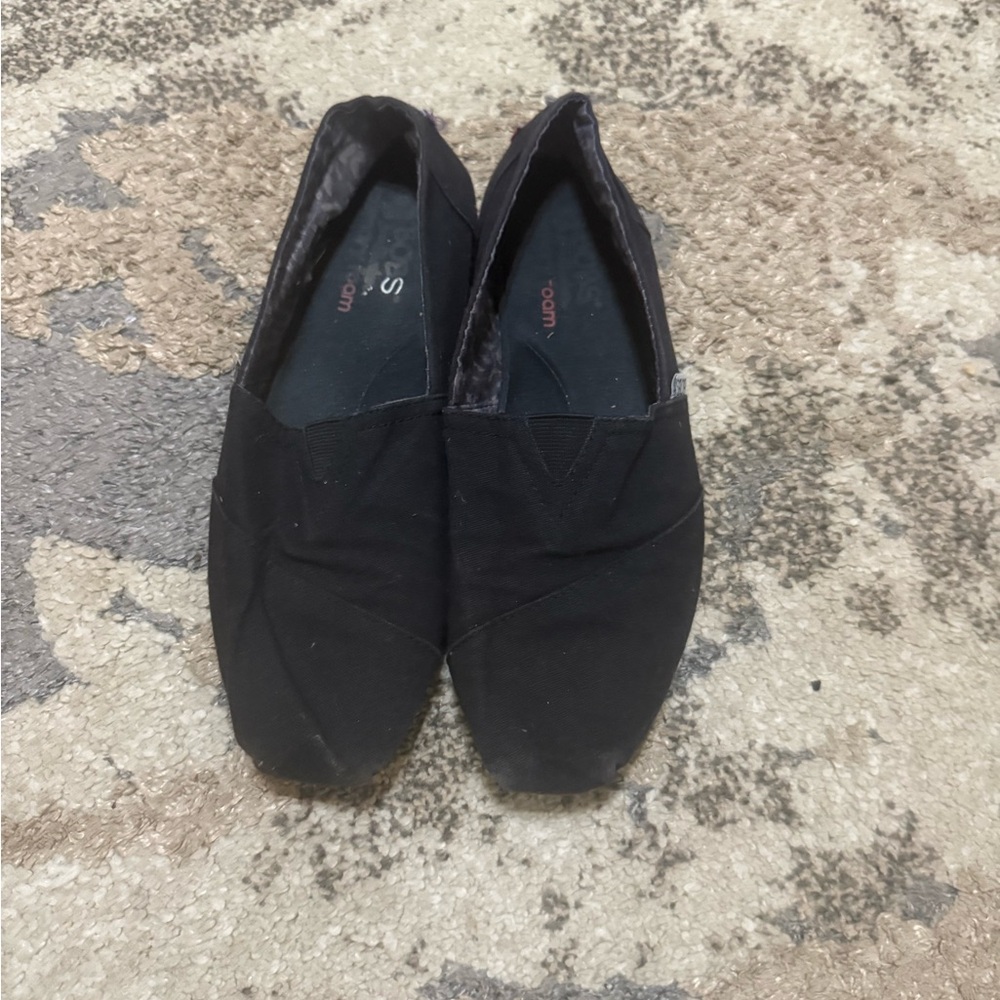 Bobs Black Slip-On Women Shoes Size 8 1/2